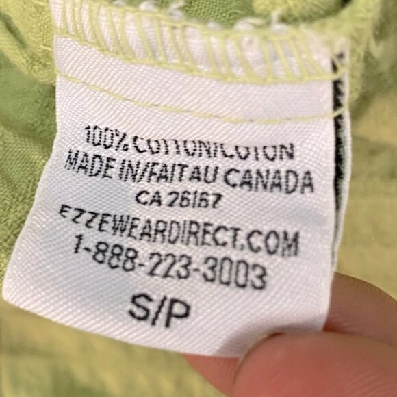 Vintage EzzeWear Green 1/4 Zip Top S - Picture 8 of 14
